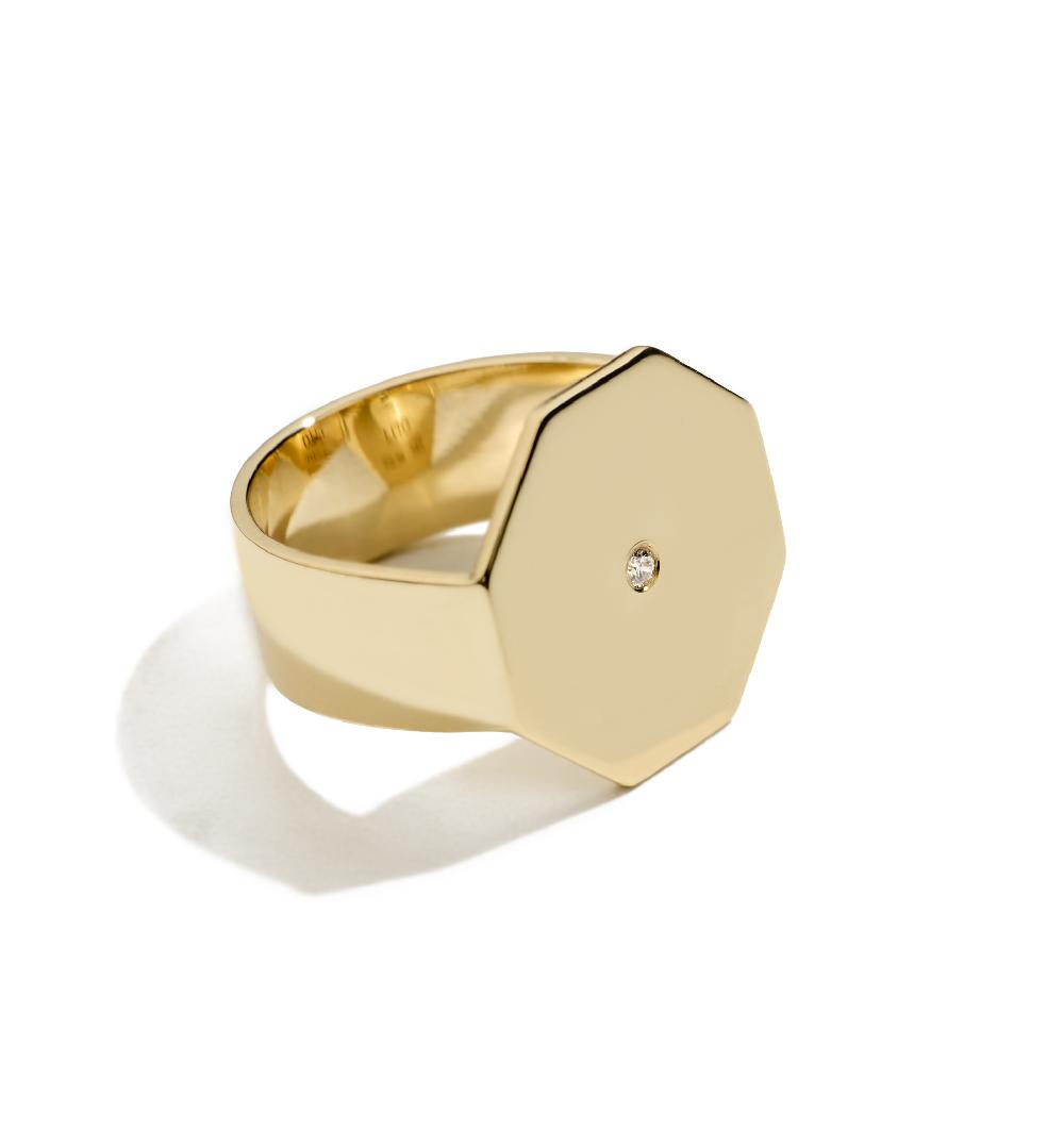Lito Octagon Diamond Ring