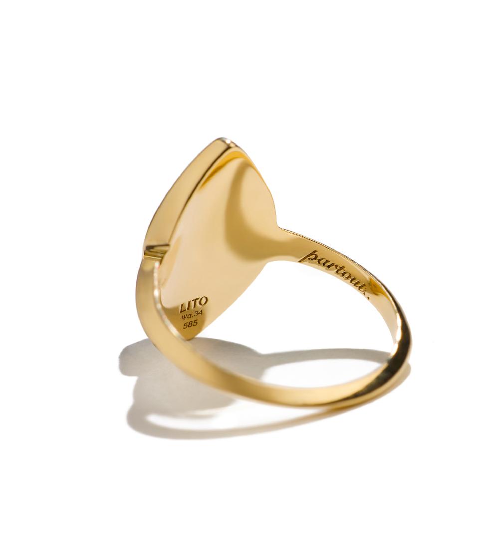Lito Petit Bleu Chevalier Ring