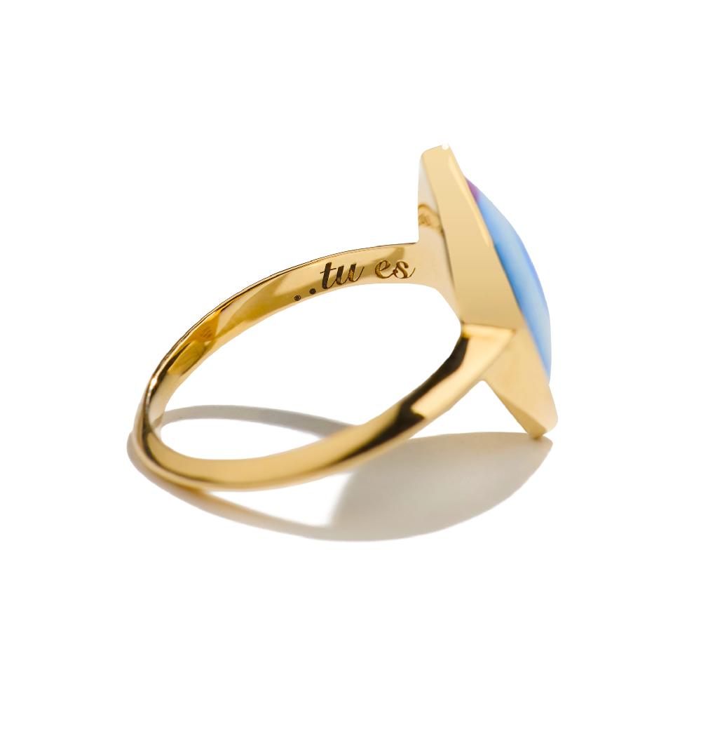 Lito Petit Bleu Chevalier Ring