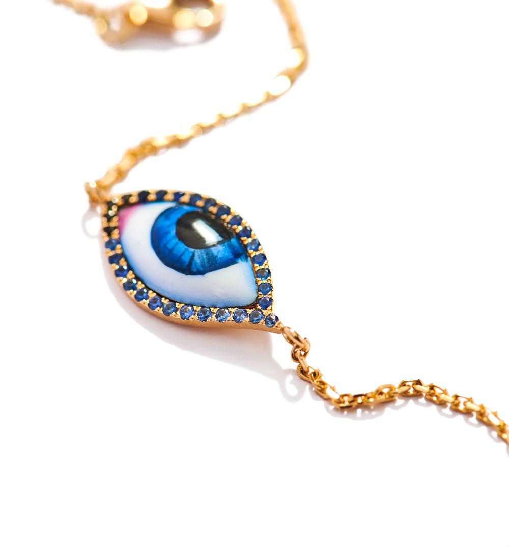 Lito Petit Bleu Diamond And Sapphire Bracelet