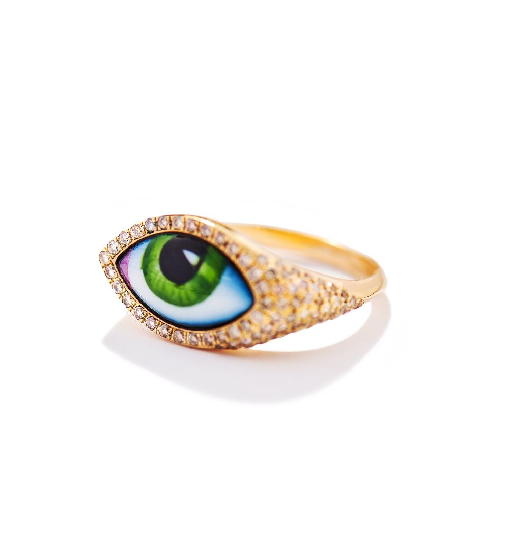 Lito Petit Vert Chevalier Diamond Ring