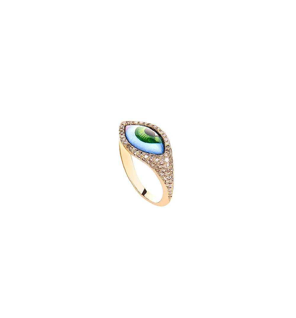 lito Petit Vert chevalier diamond ring