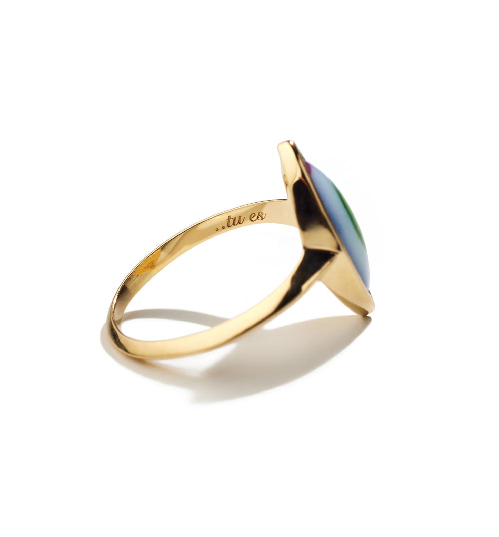 Lito Petit Vert Chevalier Ring