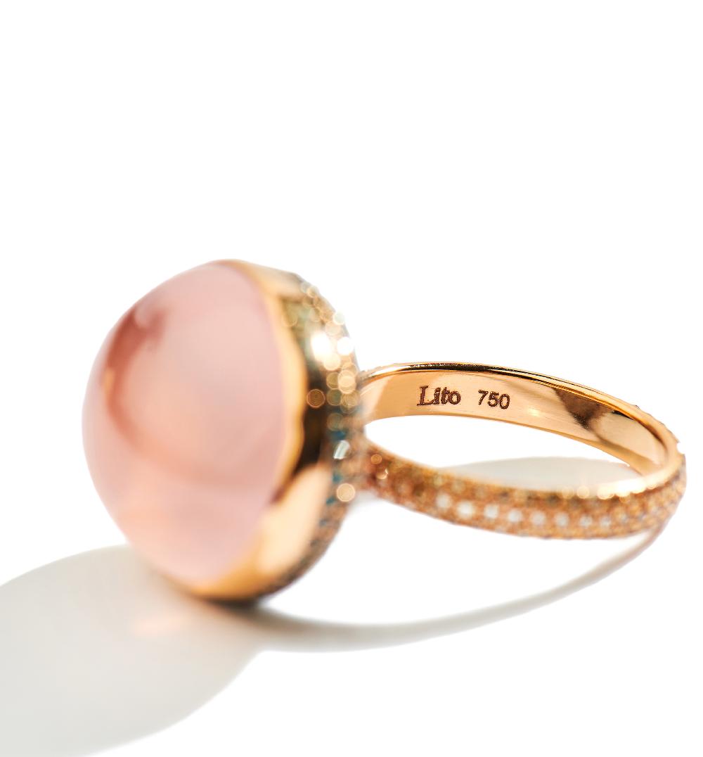 Lito Pink Quartz Ring