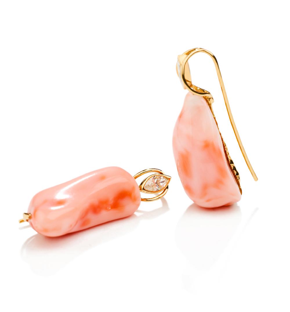 Lito Red Corals Earrings