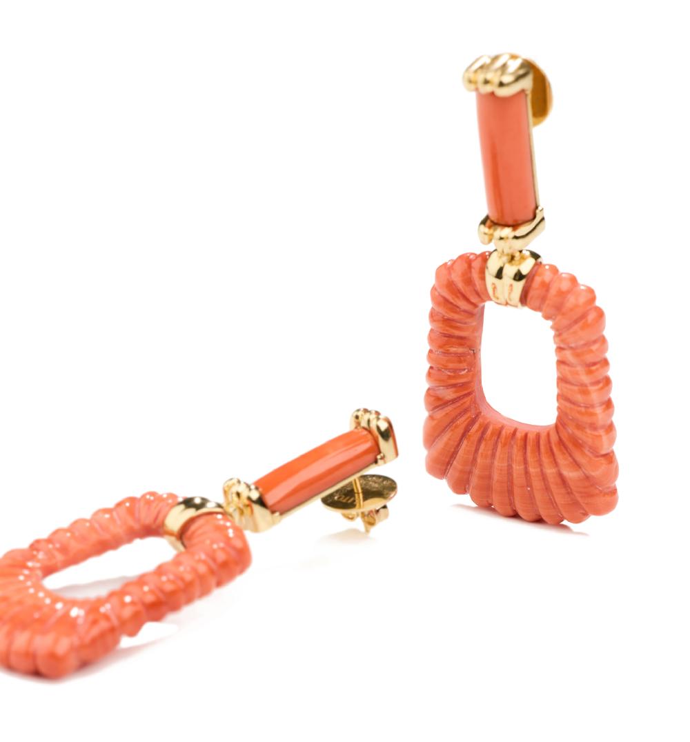 Lito Red Corals Earrings