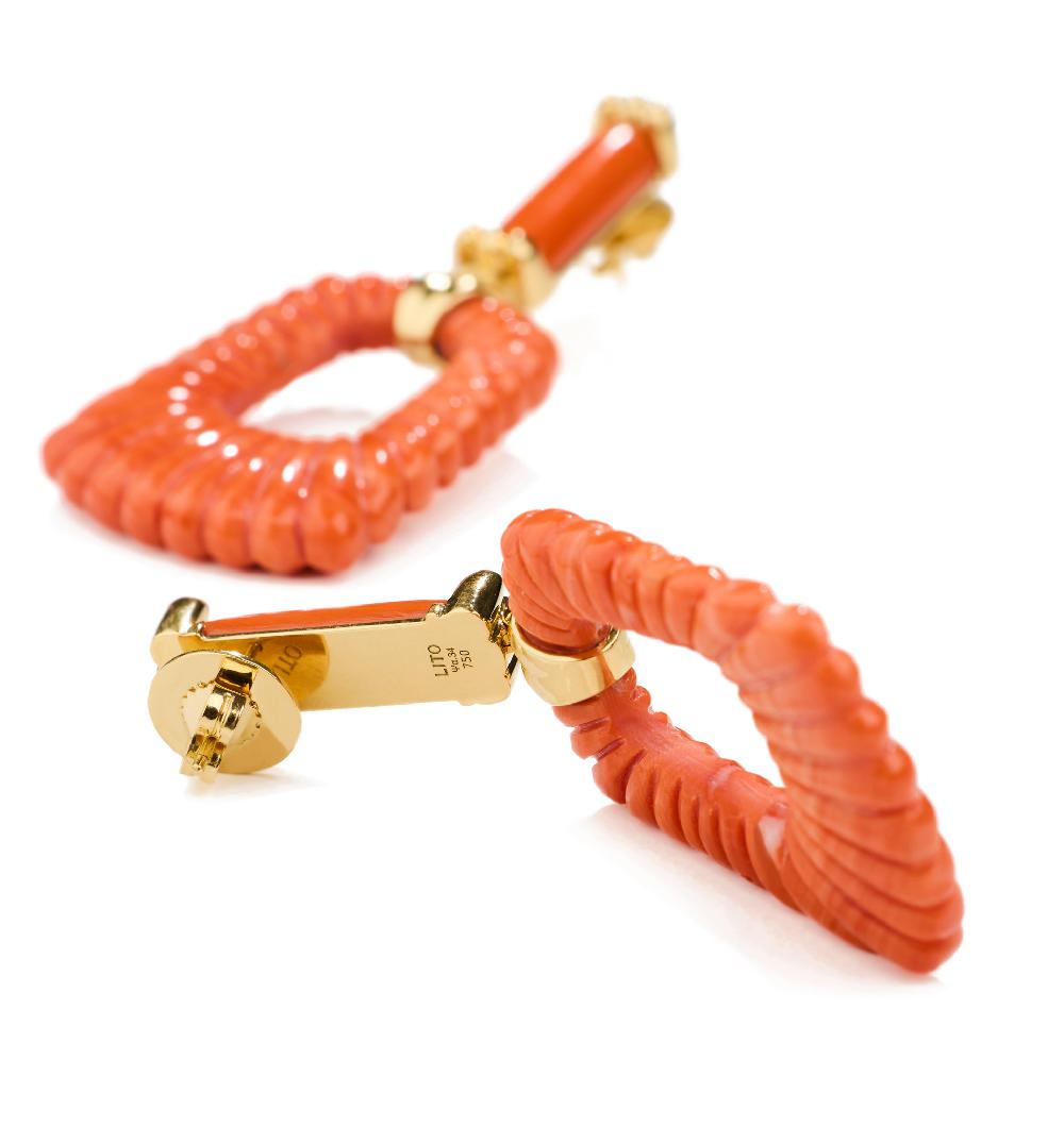 Lito Red Corals Earrings