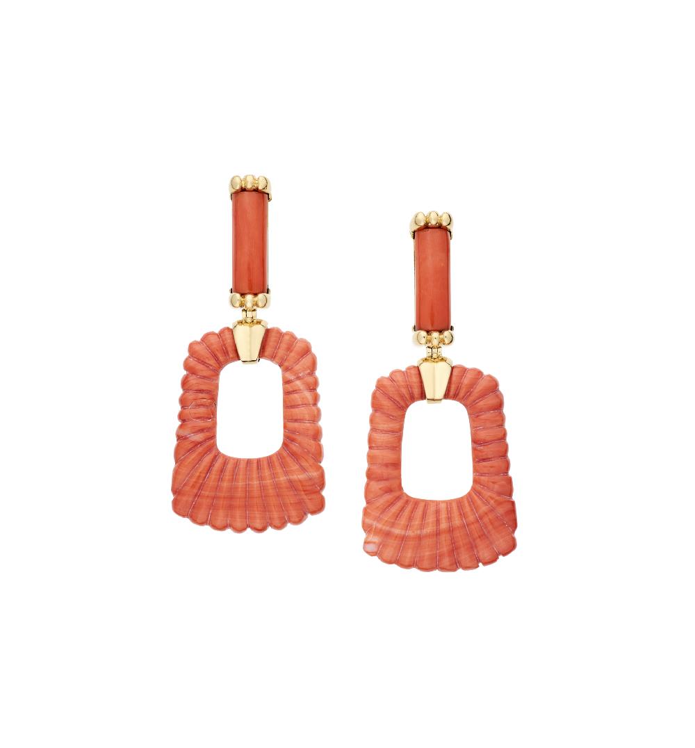 lito Red corals earrings