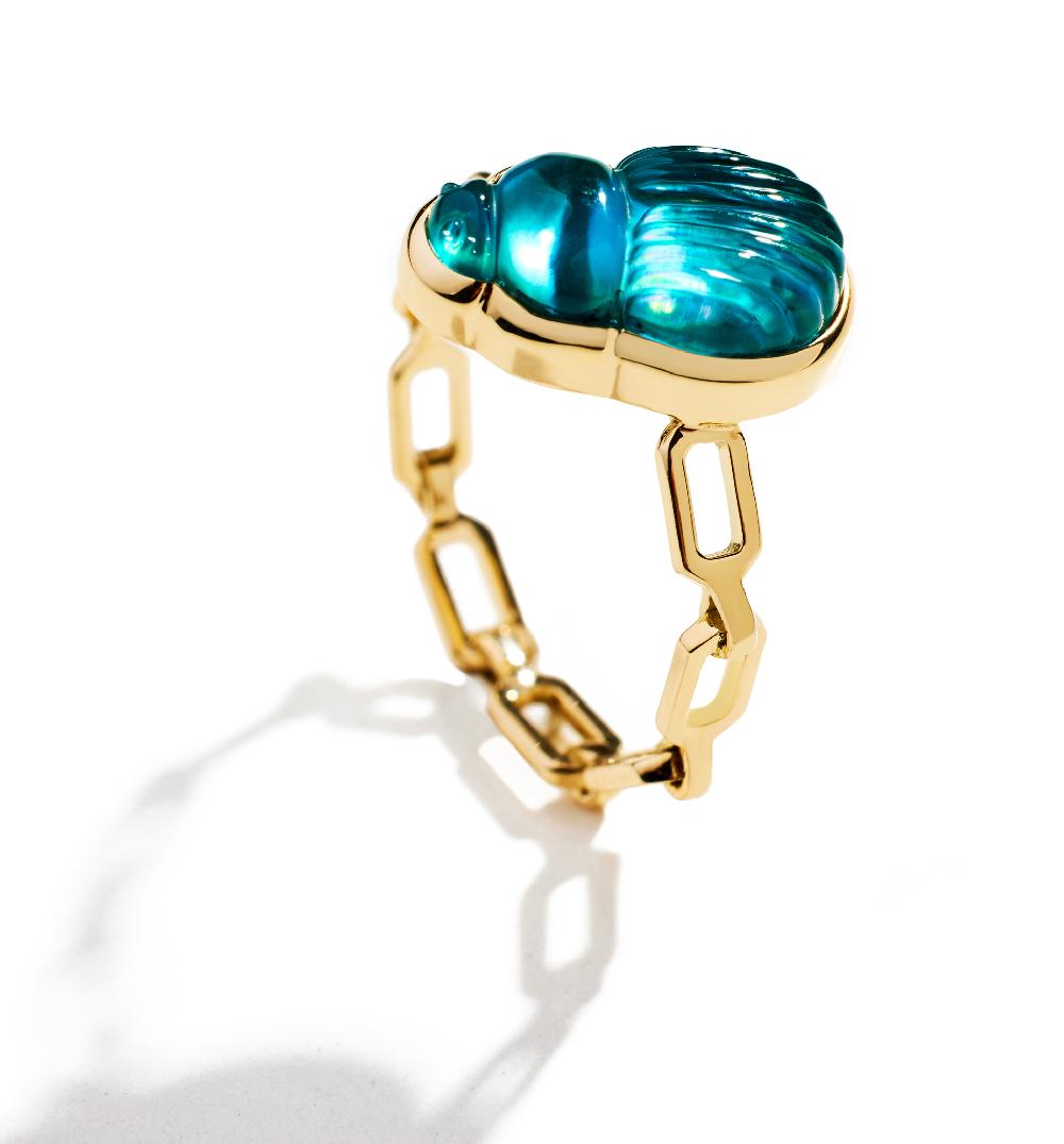 Lito Small Giada Chain Ring