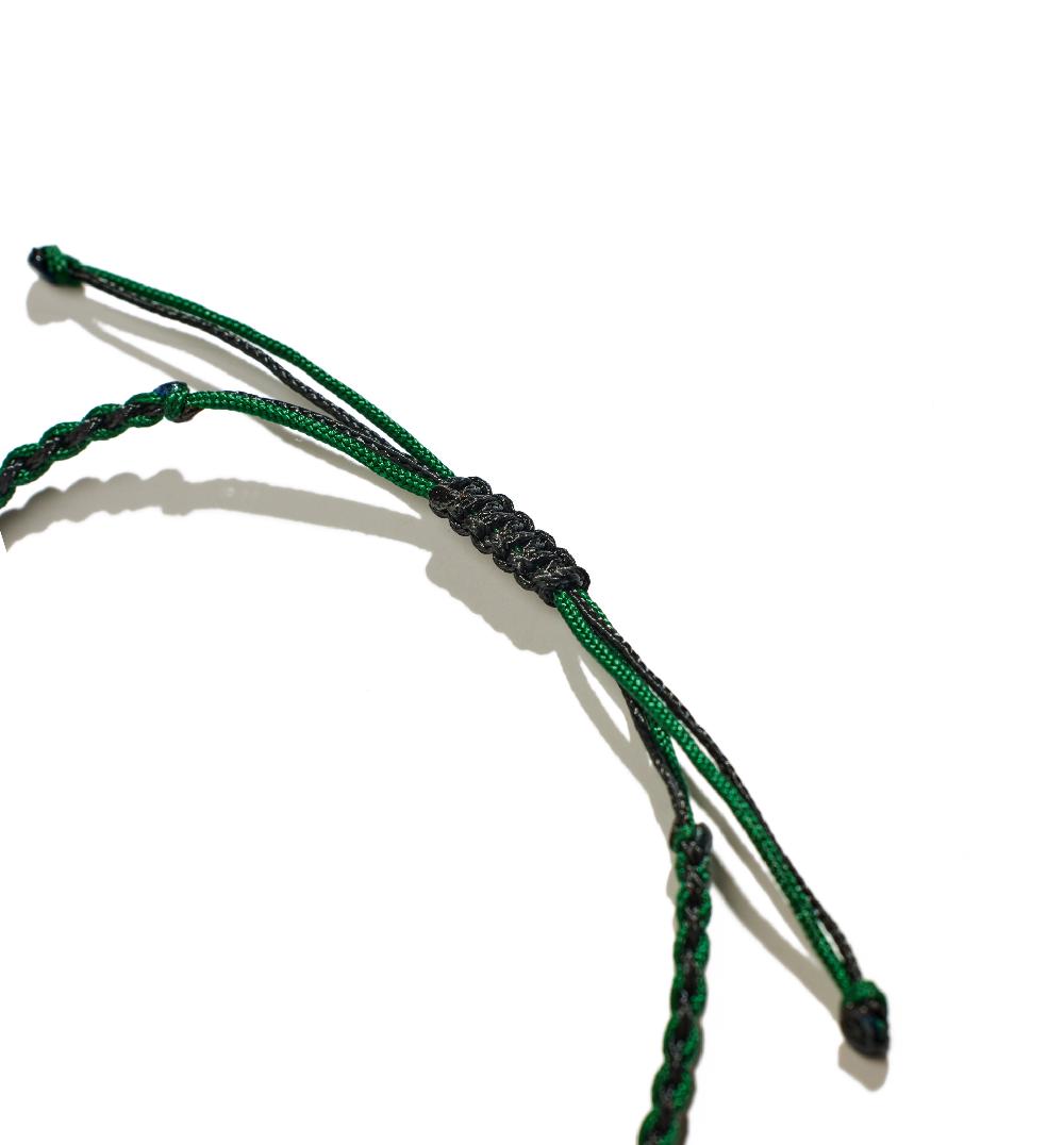 Lito Small Gola Diamond Macrame Men's Bracelet