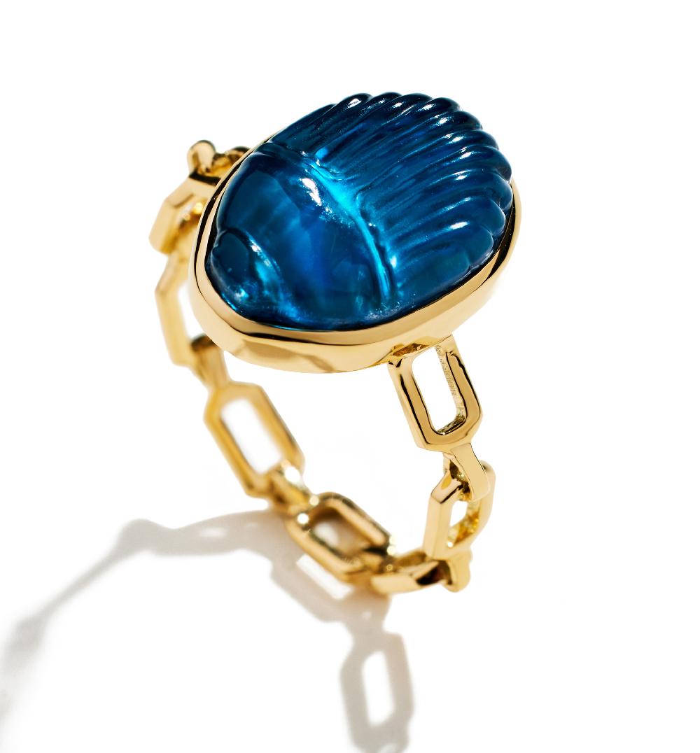 Lito Small Luna Chain Ring
