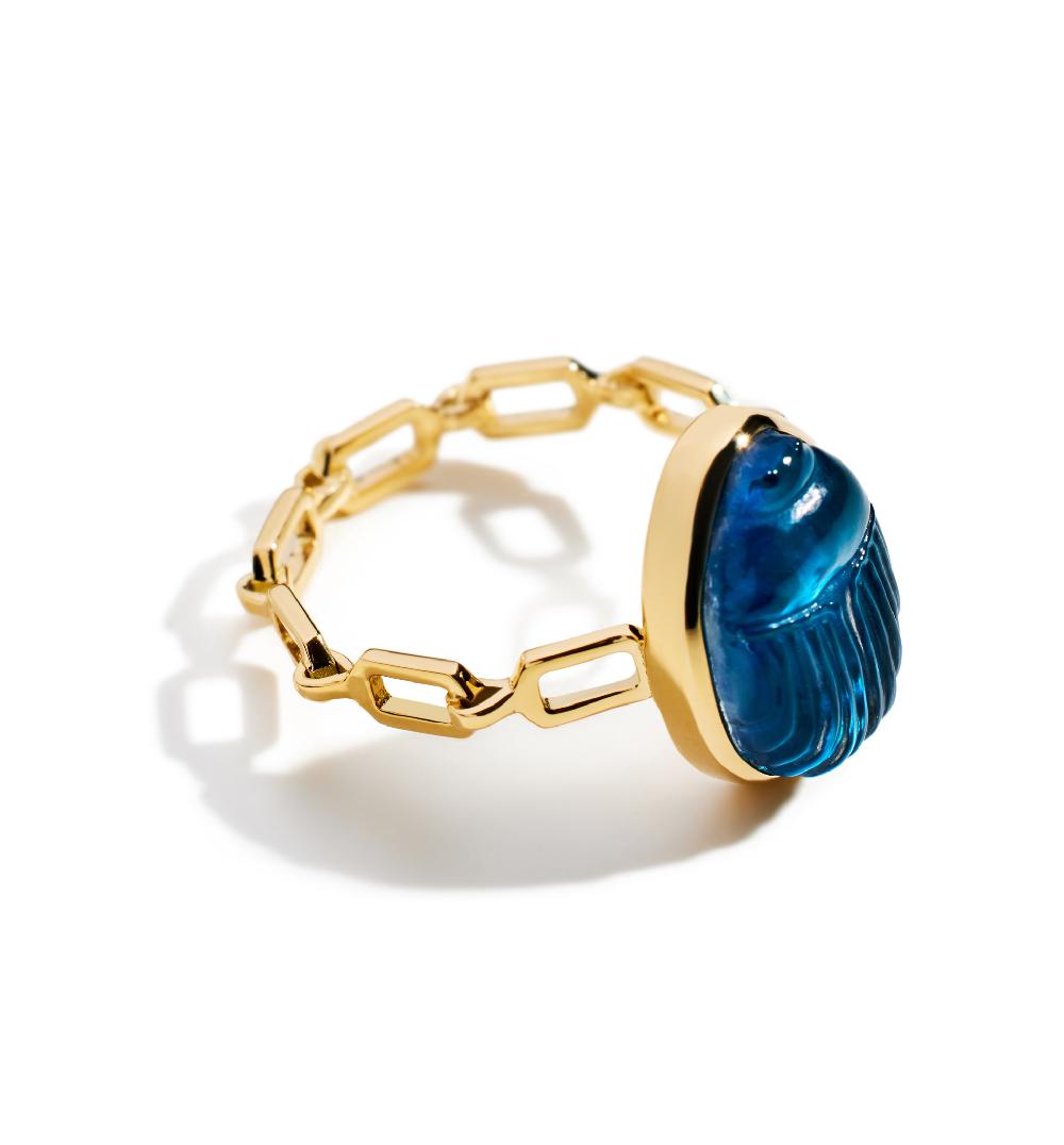 Lito Small Luna Chain Ring