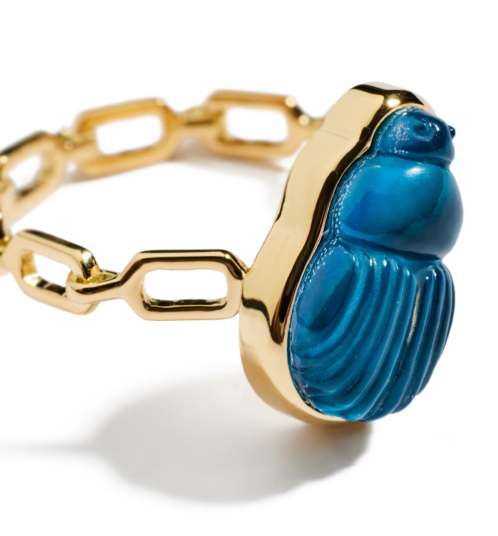 Lito Small Sienna Chain Ring