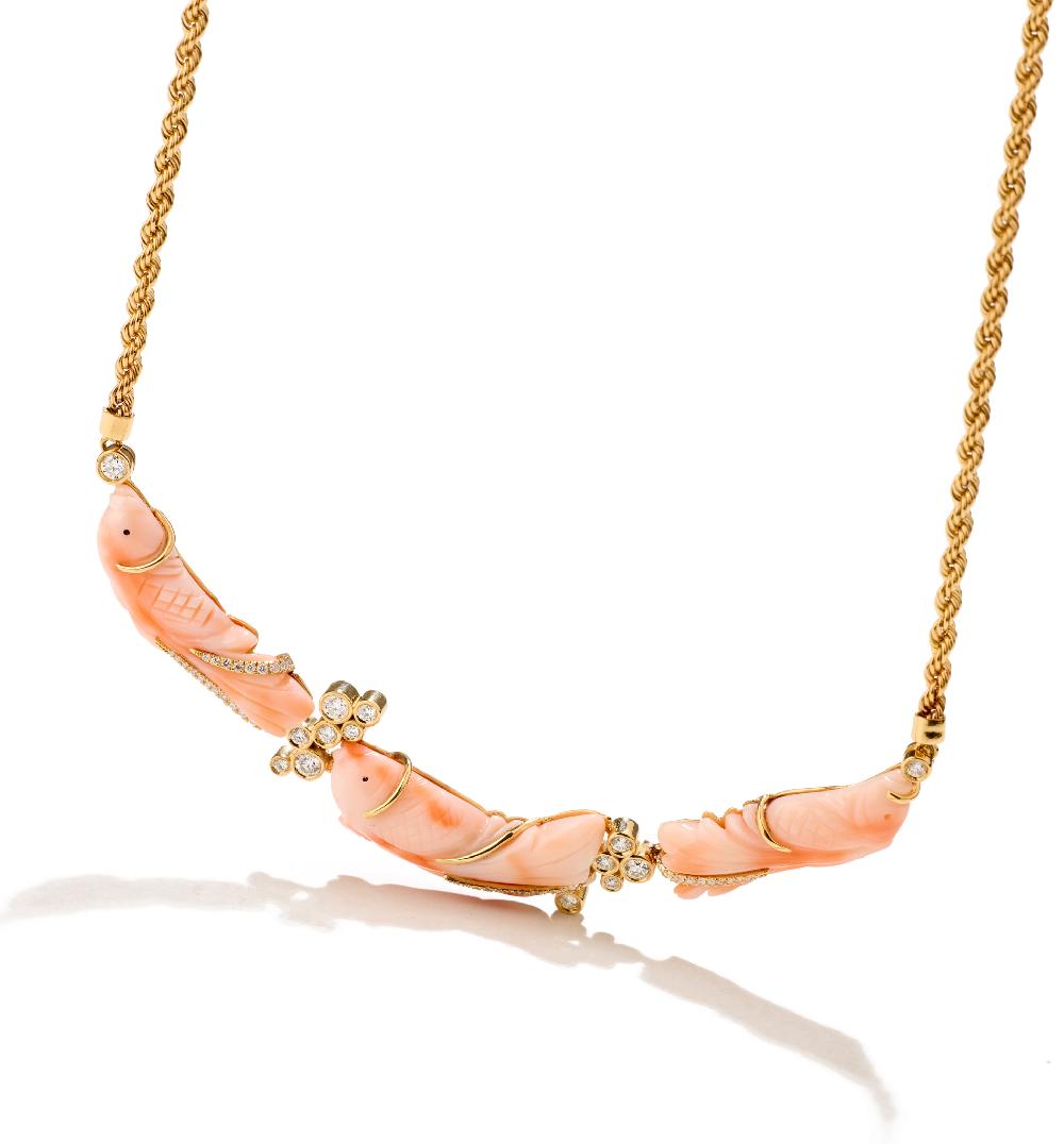 Lito Three Vintage Corals Necklace