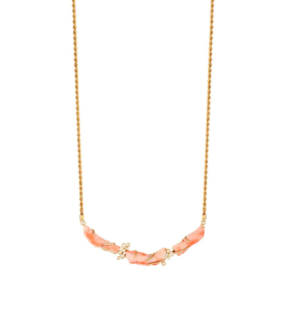 lito Three vintage corals necklace