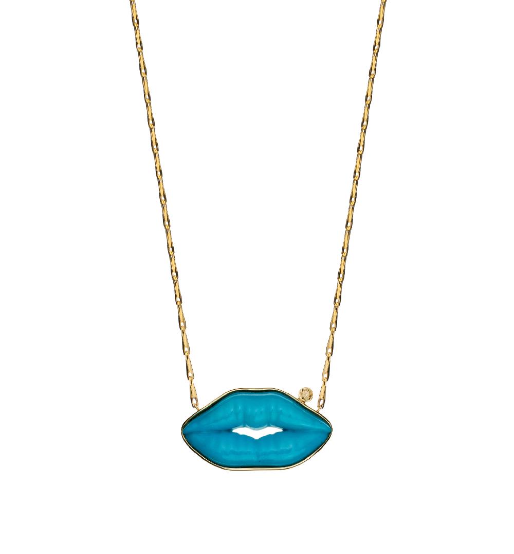 lito "True blue baby I love you" big necklace