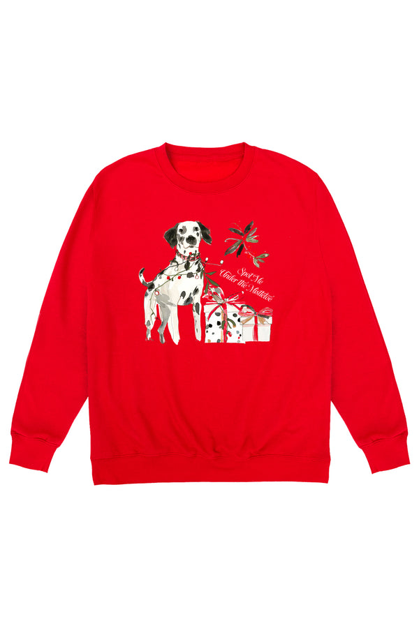 Little Mistress Spot Me Under The Mistletoe Jumper