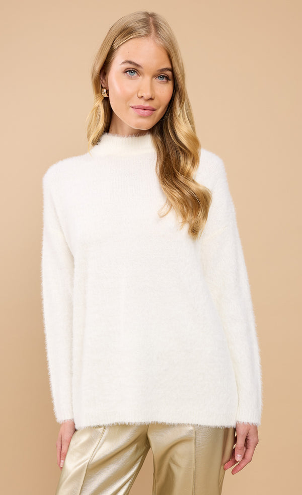 Little Mistress Oyster Soft Jumper With Bow Detail By Vicky Pattison