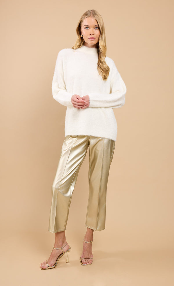 Little Mistress Oyster Soft Jumper With Bow Detail By Vicky Pattison