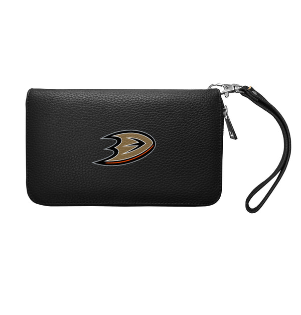 littlearth Anaheim Ducks Zip Organizer Wallet Pebble