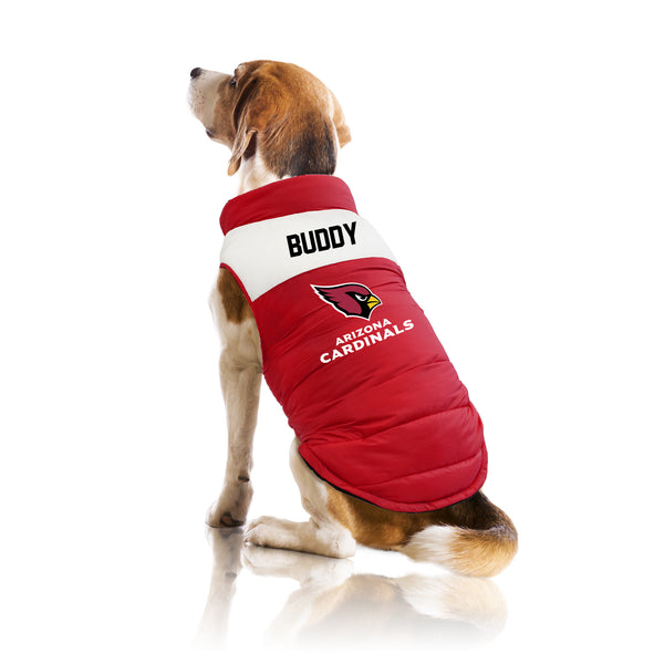 Littlearth Arizona Cardinals Custom Pet Parka Puff Vest
