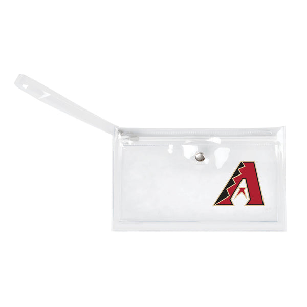 littlearth Arizona Diamondbacks Clear Ticket Wristlet