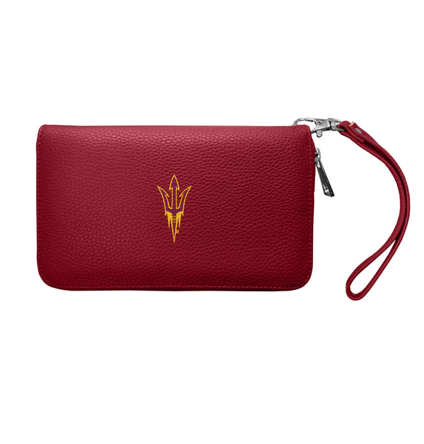 littlearth Arizona State University Zip Organizer Wallet Pebble