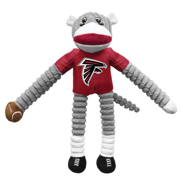 littlearth Atlanta Falcons Team Sock Monkey Pet Toy
