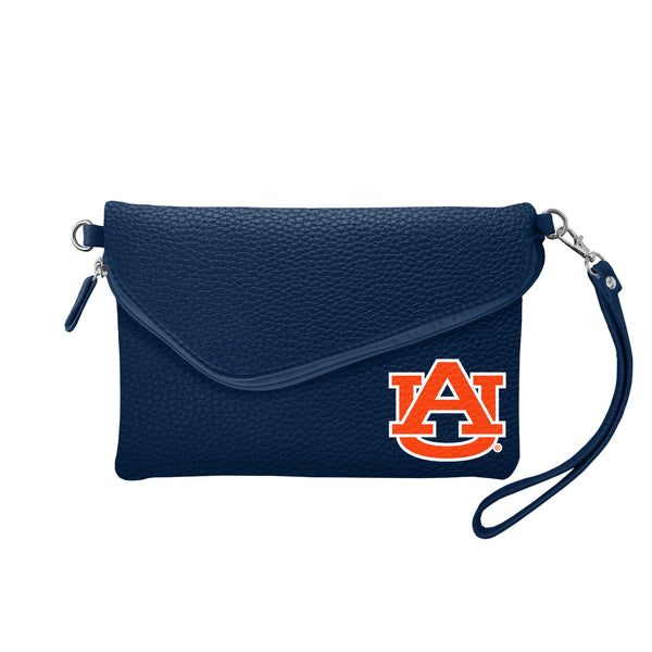 littlearth Auburn University Fold Over Crossbody Pebble