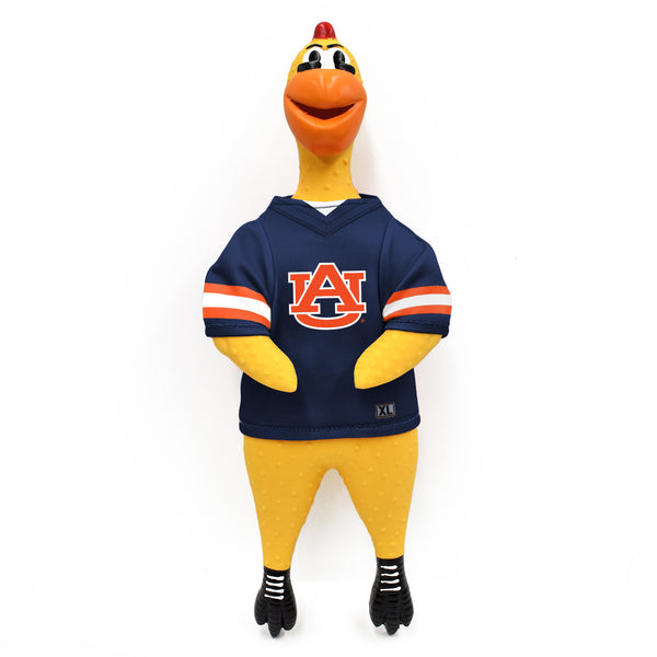 littlearth Auburn University Rubber Chicken Pet Toy
