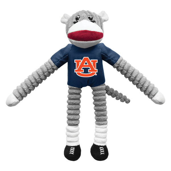 littlearth Auburn University Team Sock Monkey Pet Toy