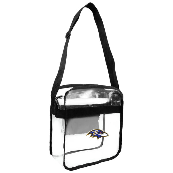 littlearth Baltimore Ravens Clear Carryall Crossbody