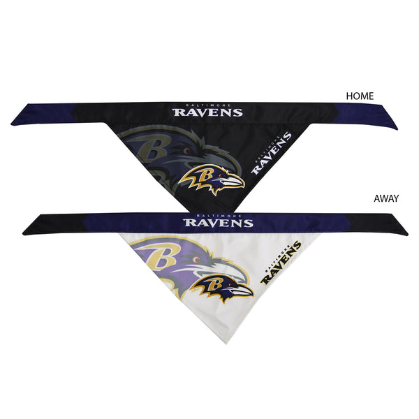 Littlearth Baltimore Ravens Home And Away Pet Bandana Set