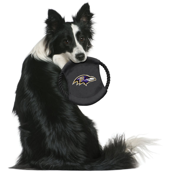 Littlearth Baltimore Ravens Team Flying Disc Pet Toy