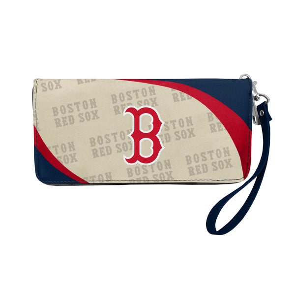 littlearth Boston Red Sox Curve Zip Organizer Wallet