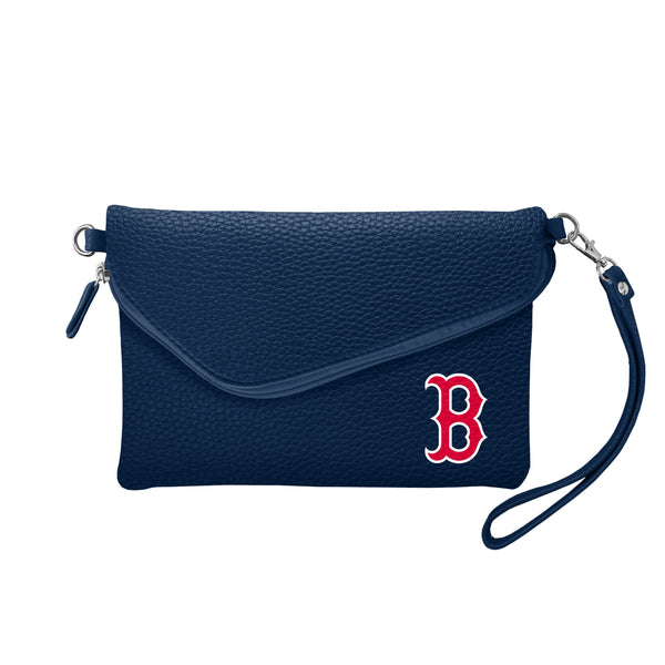 littlearth Boston Red Sox Fold Over Crossbody Pebble