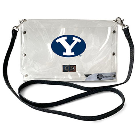 littlearth Brigham Young University Clear Envelope Purse