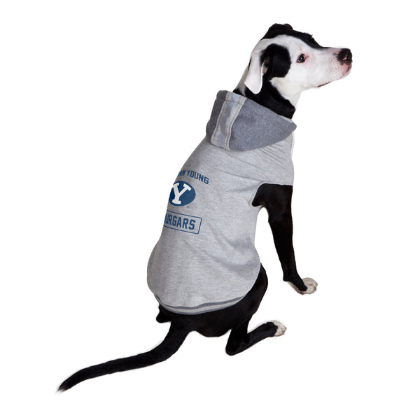 Littlearth Brigham Young University Pet Hooded Crewneck