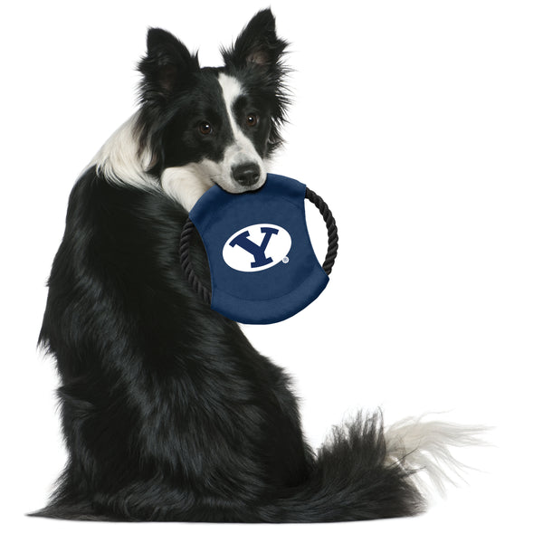 Littlearth Brigham Young University Team Flying Disc Pet Toy