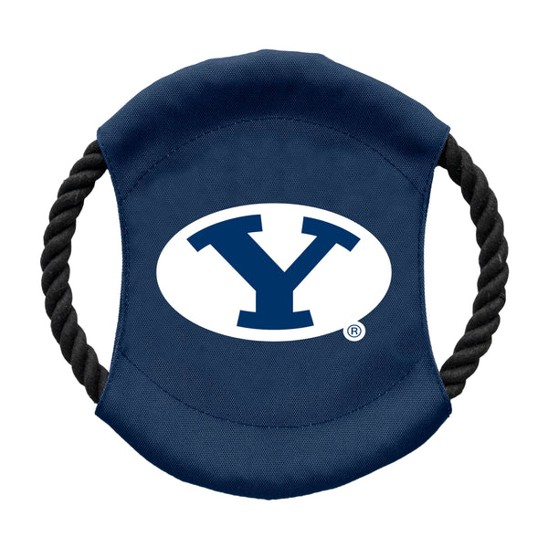 littlearth Brigham Young University Team Flying Disc Pet Toy