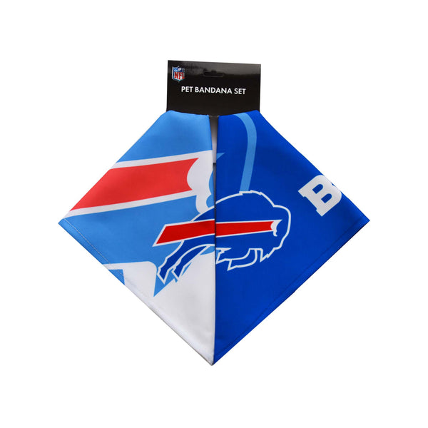 Littlearth Buffalo Bills Home And Away Pet Bandana Set