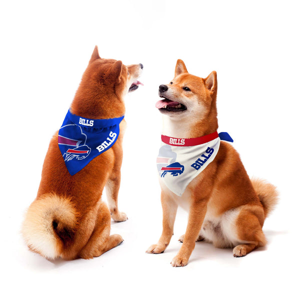 littlearth Buffalo Bills Home and Away Pet Bandana Set