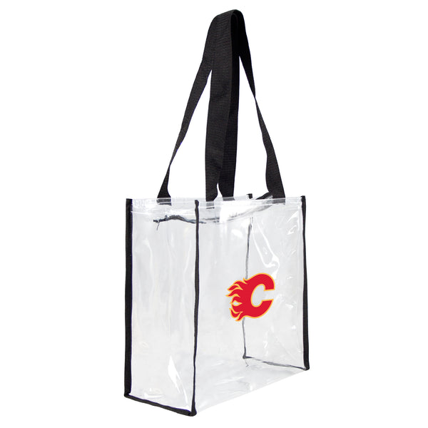 littlearth Calgary Flames Clear Square Stadium Tote