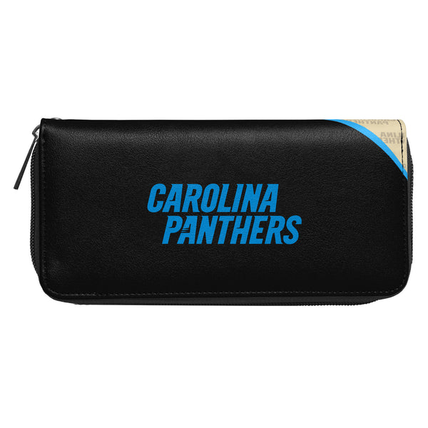 Littlearth Carolina Panthers Curve Zip Organizer Wallet