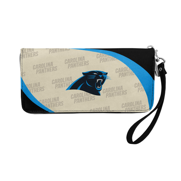 littlearth Carolina Panthers Curve Zip Organizer Wallet