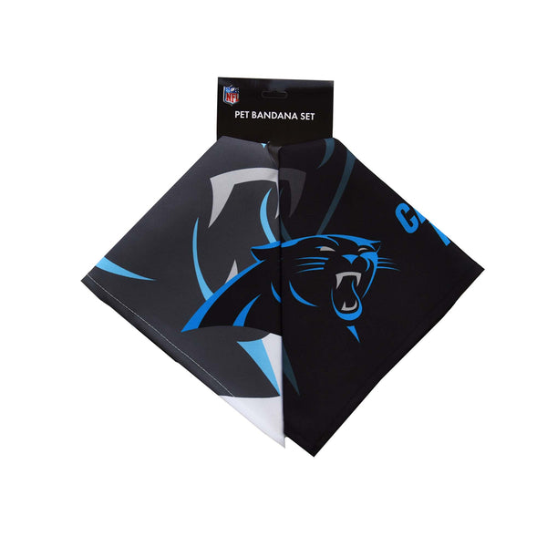 Littlearth Carolina Panthers Home And Away Pet Bandana Set