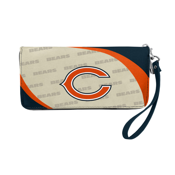 littlearth Chicago Bears Curve Zip Organizer Wallet