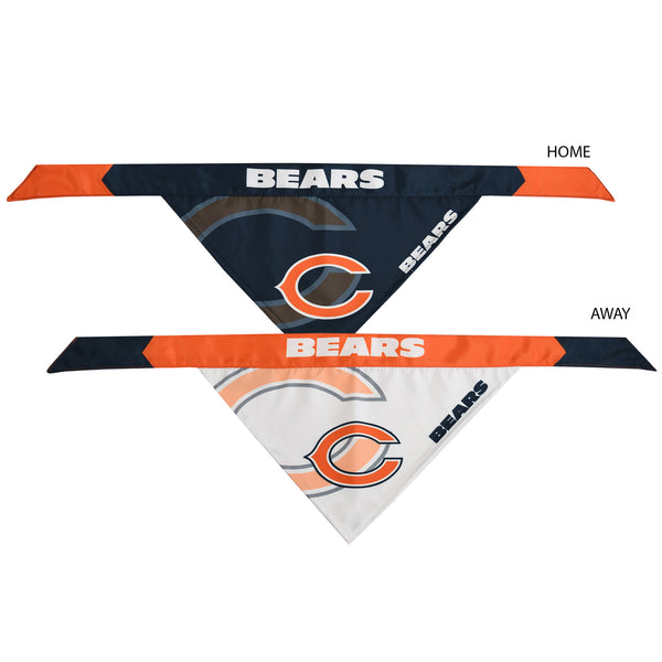 Littlearth Chicago Bears Home And Away Pet Bandana Set