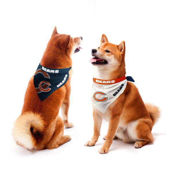 littlearth Chicago Bears Home and Away Pet Bandana Set