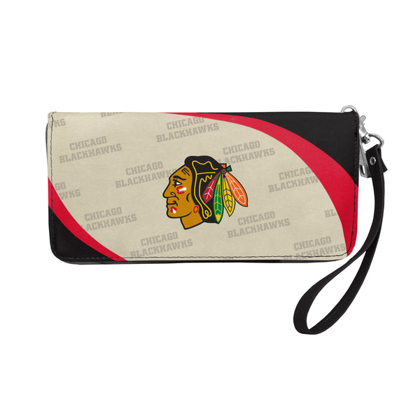 littlearth Chicago Blackhawks Curve Zip Organizer Wallet